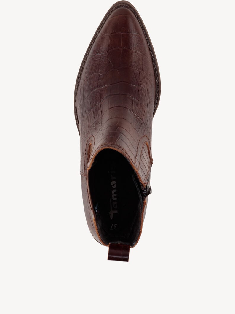 cuir chelsea boot - brun 1-25706-45-380 acheter tamaris bottines en ligne