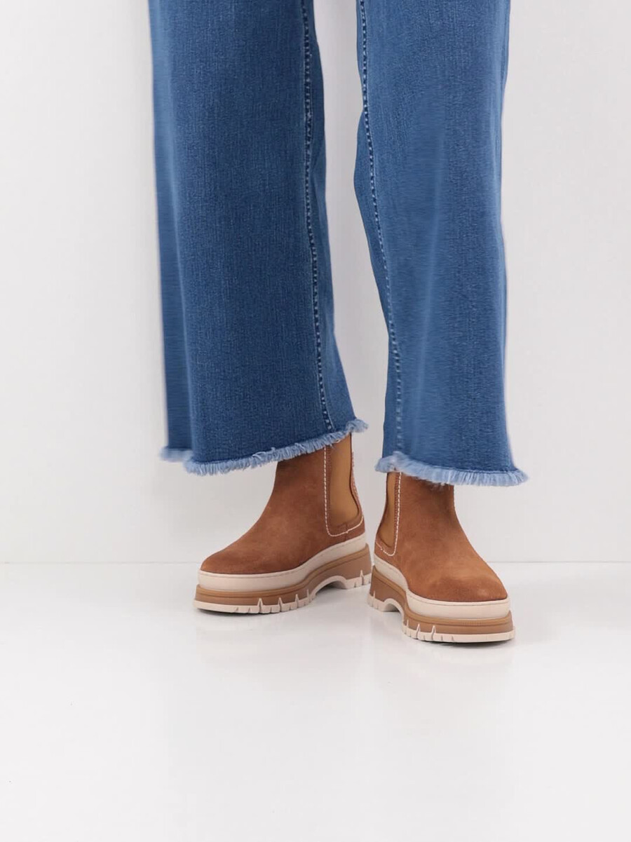 cuir chelsea boot - brun 1-25808-45-305 acheter tamaris bottines en ligne