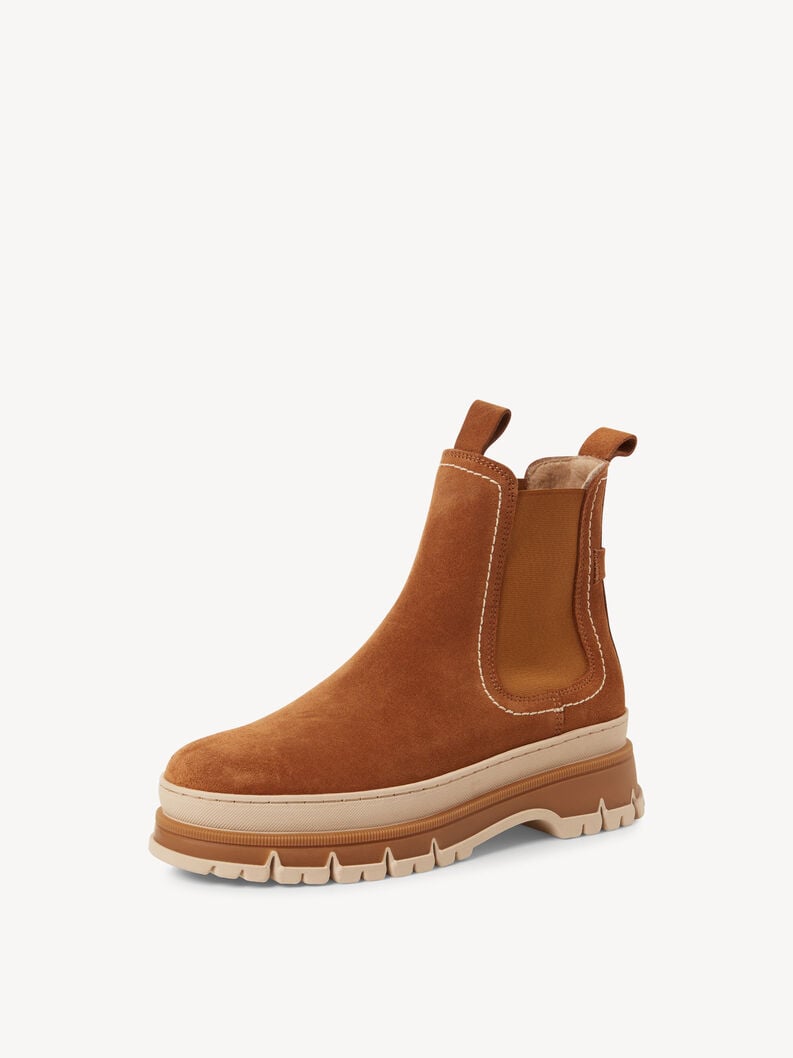cuir chelsea boot - brun 1-25808-45-305 acheter tamaris bottines en ligne