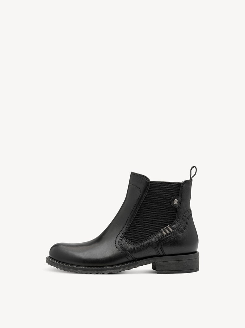 cuir chelsea boot - noir 1-25821-45-003 acheter tamaris bottines en ligne