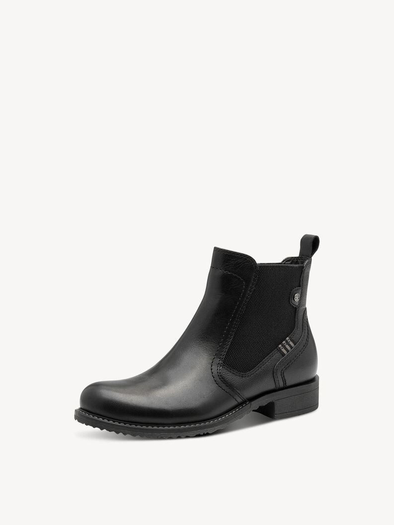 cuir chelsea boot - noir 1-25821-45-003 acheter tamaris bottines en ligne