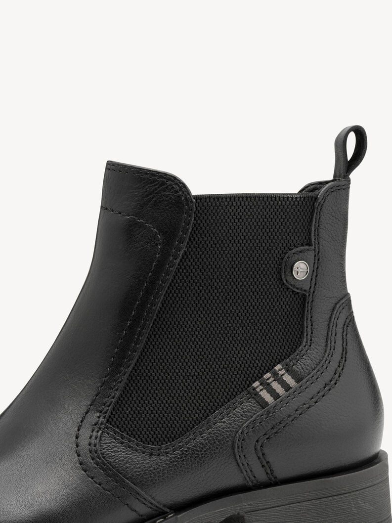 cuir chelsea boot - noir 1-25821-45-003 acheter tamaris bottines en ligne