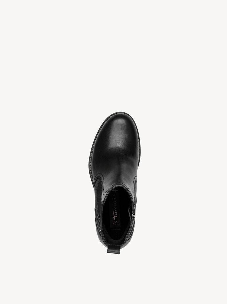 cuir chelsea boot - noir 1-25821-45-003 acheter tamaris bottines en ligne