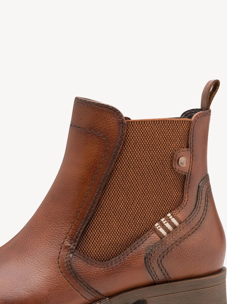 cuir chelsea boot - brun 1-25821-45-348 acheter tamaris bottines en ligne