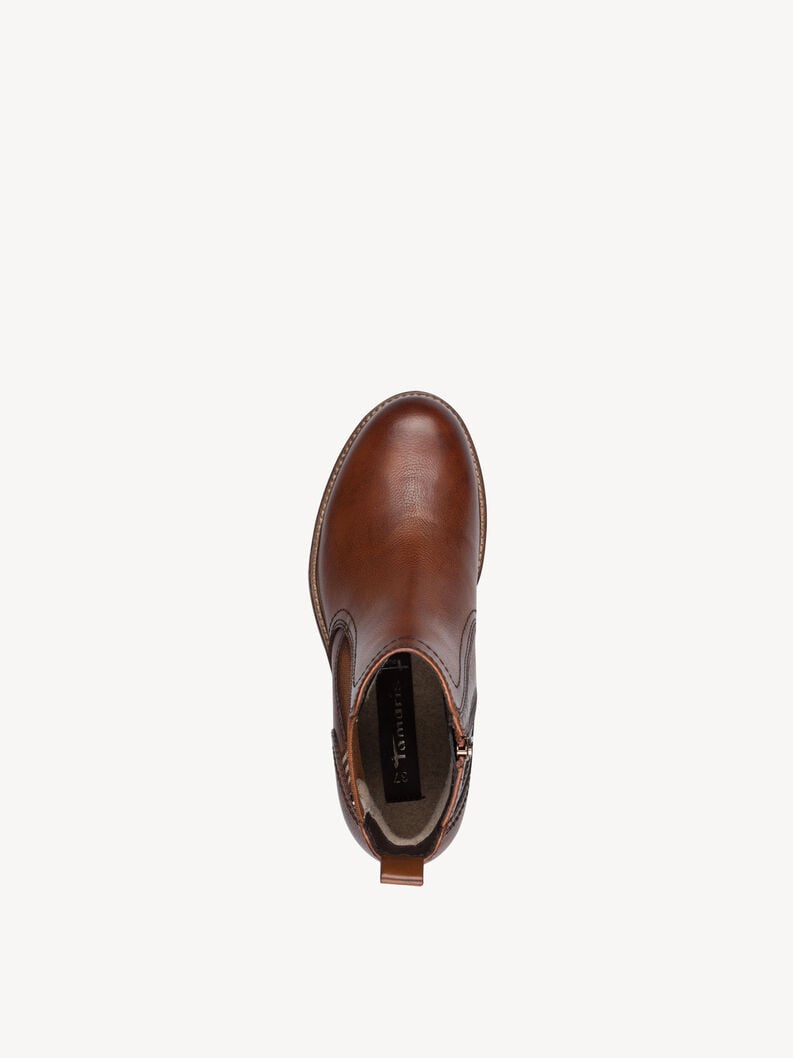 cuir chelsea boot - brun 1-25821-45-348 acheter tamaris bottines en ligne