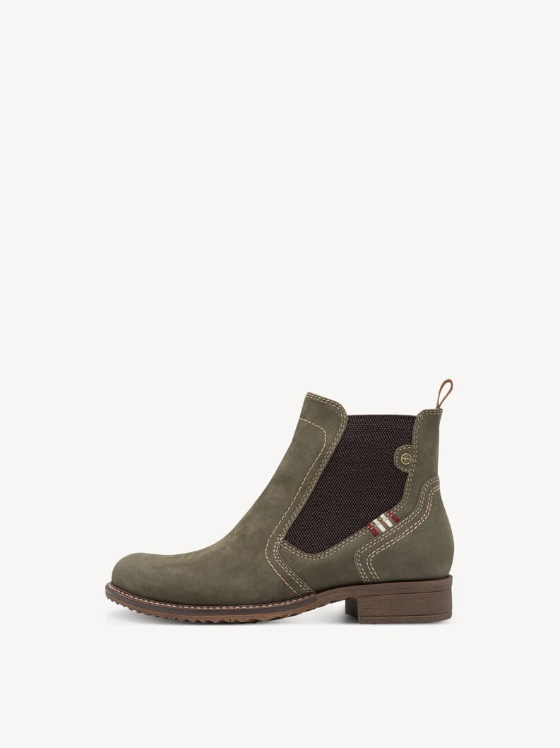 cuir chelsea boot - vert 1-25821-45-722 acheter tamaris bottines en ligne