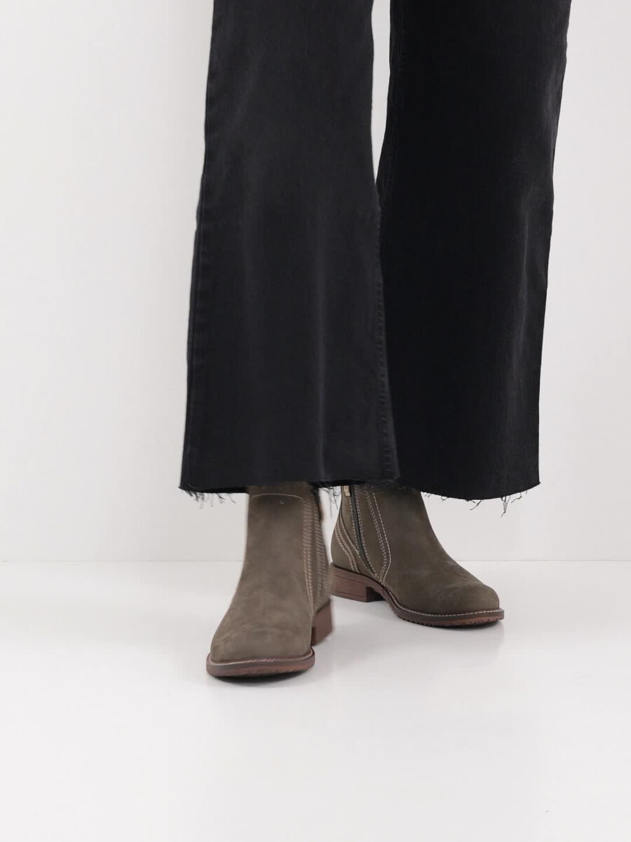 cuir chelsea boot - vert 1-25821-45-722 acheter tamaris bottines en ligne