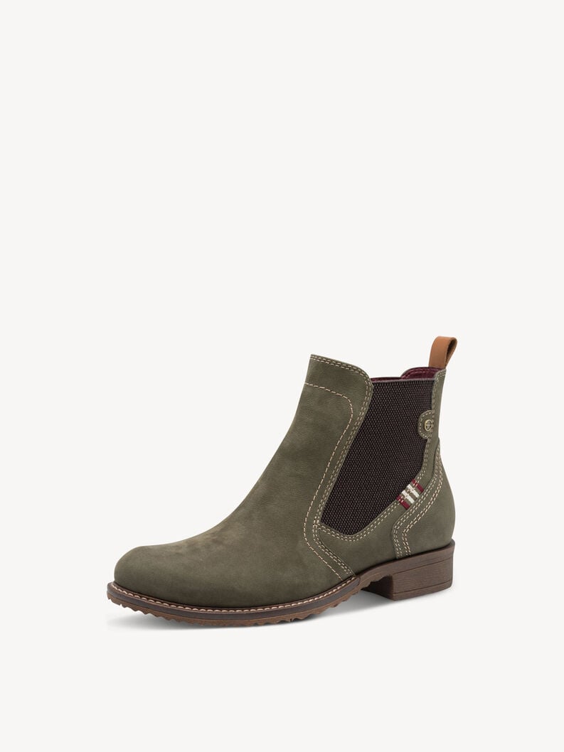cuir chelsea boot - vert 1-25821-45-722 acheter tamaris bottines en ligne