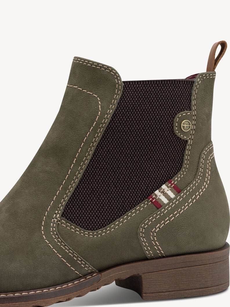 cuir chelsea boot - vert 1-25821-45-722 acheter tamaris bottines en ligne