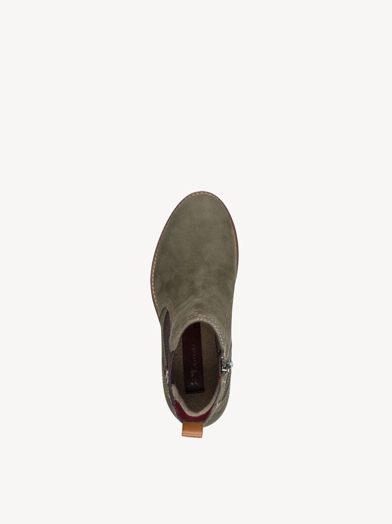 cuir chelsea boot - vert 1-25821-45-722 acheter tamaris bottines en ligne
