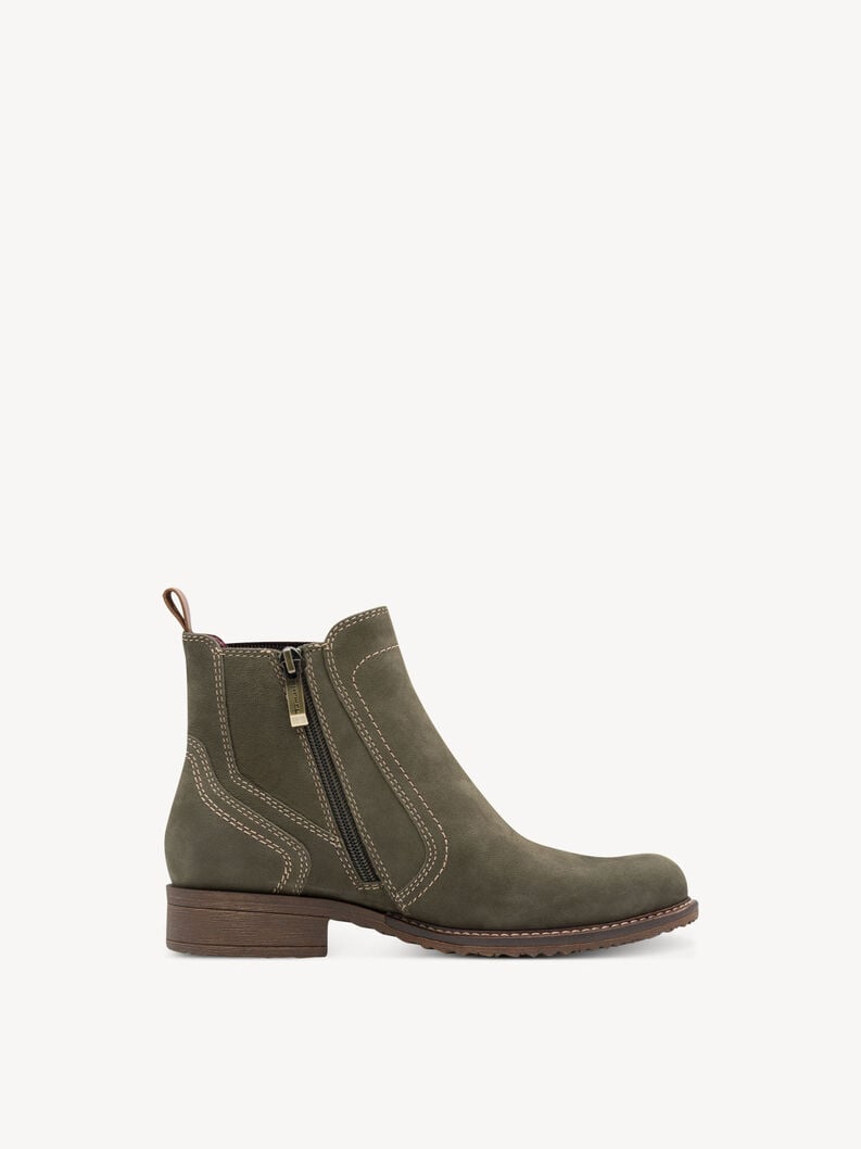 cuir chelsea boot - vert 1-25821-45-722 acheter tamaris bottines en ligne