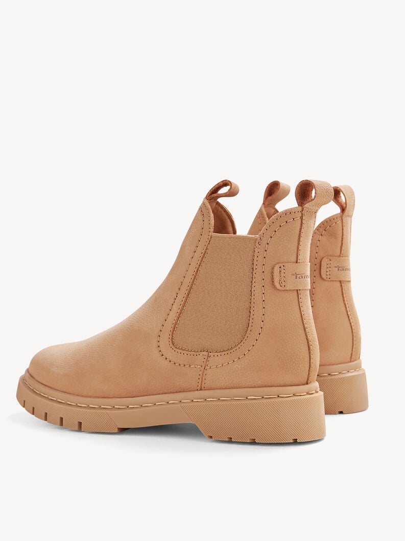 cuir chelsea boot - beige 1-25829-43-411 acheter tamaris bottines en ligne