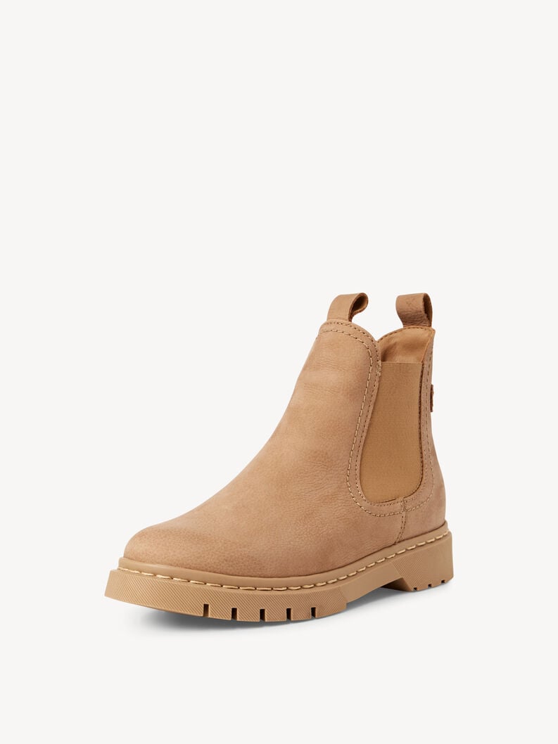 cuir chelsea boot - beige 1-25829-43-411 acheter tamaris bottines en ligne