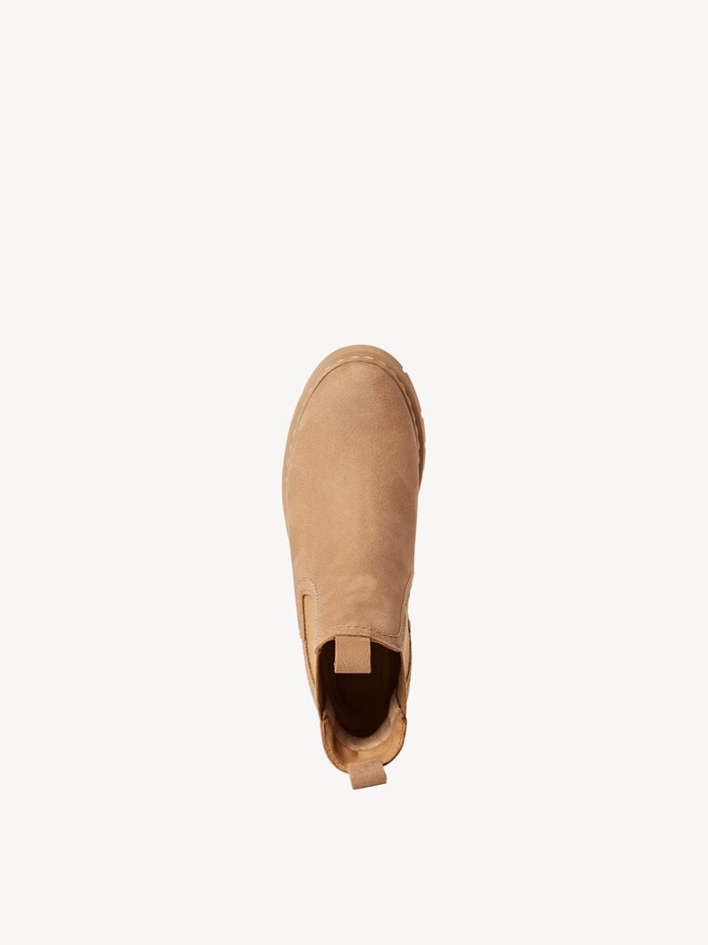cuir chelsea boot - beige 1-25829-43-411 acheter tamaris bottines en ligne