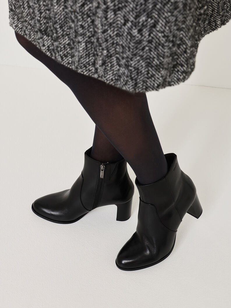 cuir chausson - noir 1-25956-41-001 acheter tamaris bottines en ligne