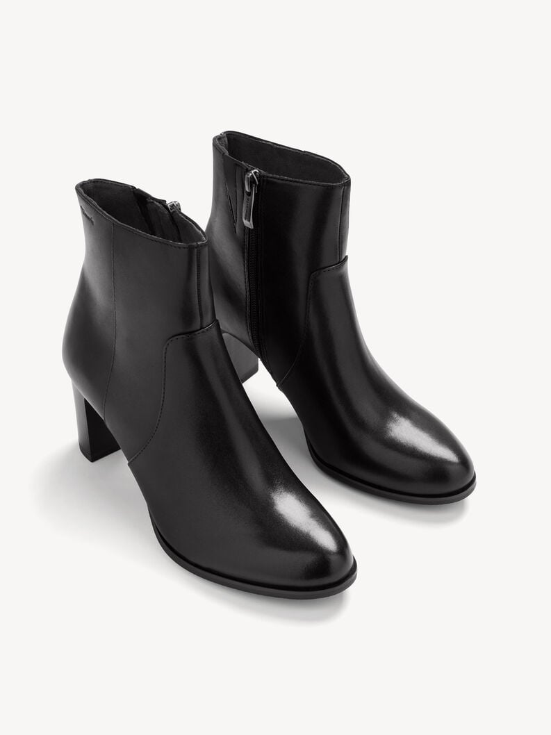 cuir chausson - noir 1-25956-41-001 acheter tamaris bottines en ligne