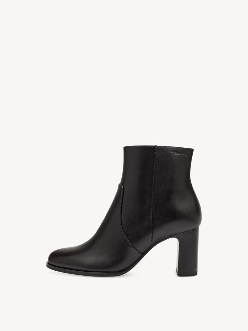 cuir chausson - noir 1-25956-41-001 acheter tamaris bottines en ligne
