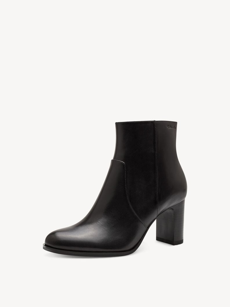 cuir chausson - noir 1-25956-41-001 acheter tamaris bottines en ligne