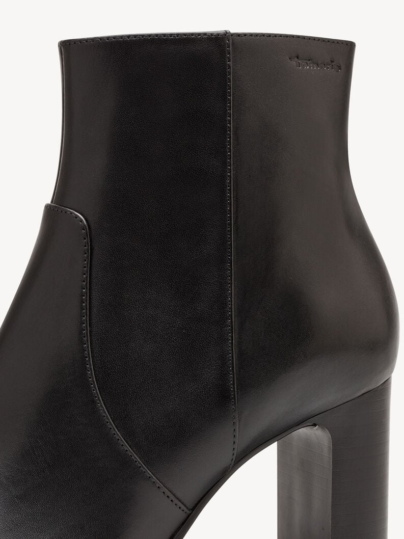 cuir chausson - noir 1-25956-41-001 acheter tamaris bottines en ligne