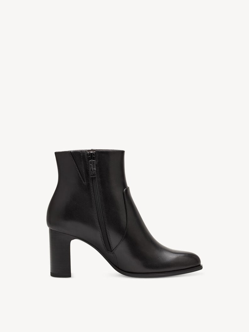 cuir chausson - noir 1-25956-41-001 acheter tamaris bottines en ligne