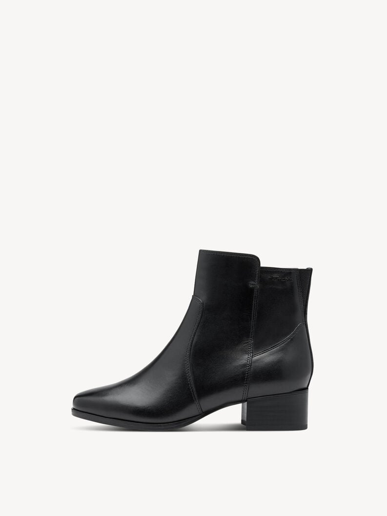 cuir chausson - noir 8-85300-45-001 acheter tamaris large bottines en ligne