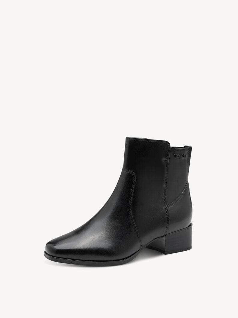 cuir chausson - noir 8-85300-45-001 acheter tamaris large bottines en ligne