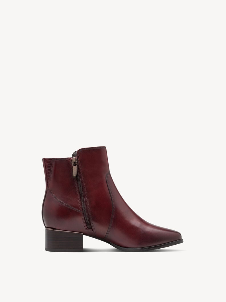 cuir chausson - rouge 8-85300-45-549 acheter tamaris large bottines en ligne