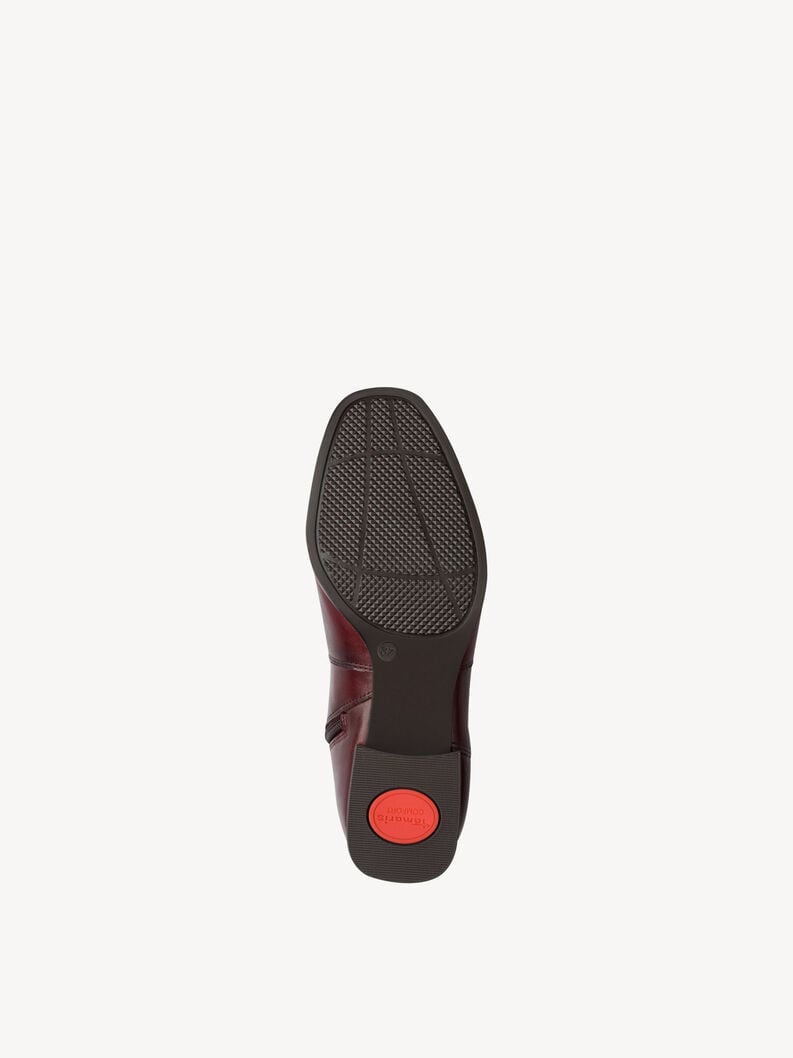 cuir chausson - rouge 8-85300-45-549 acheter tamaris large bottines en ligne