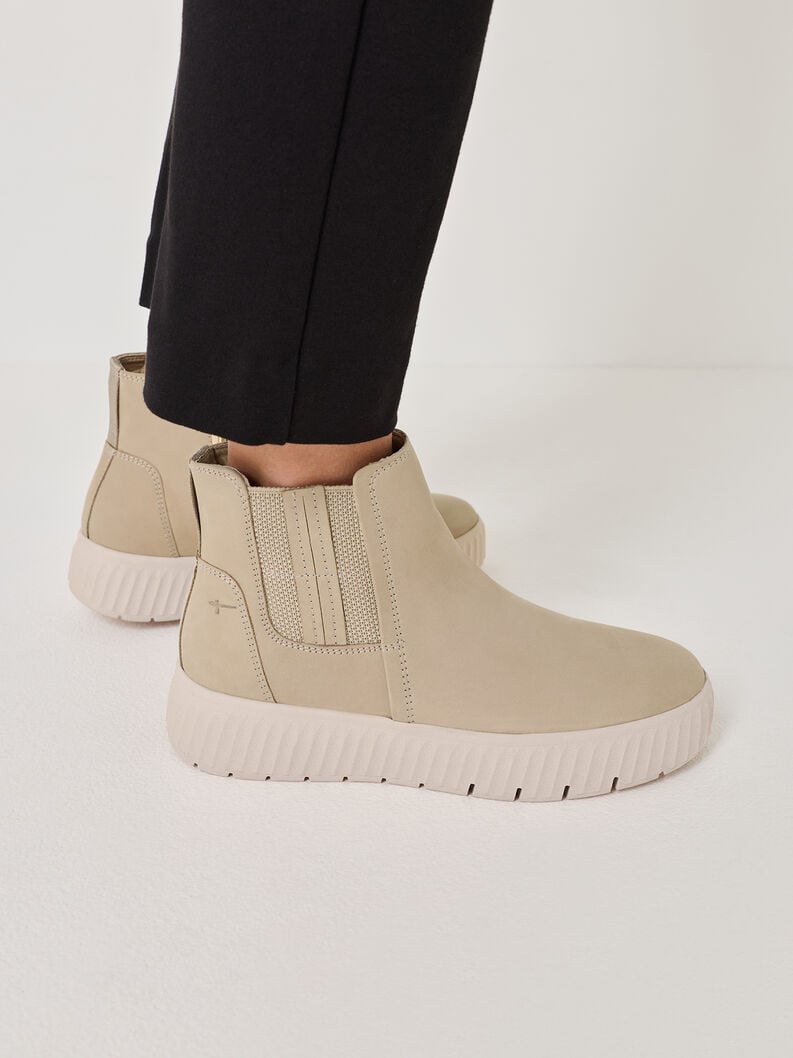 cuir chelsea boot - beige 8-85405-45-400 acheter tamaris large bottines en ligne