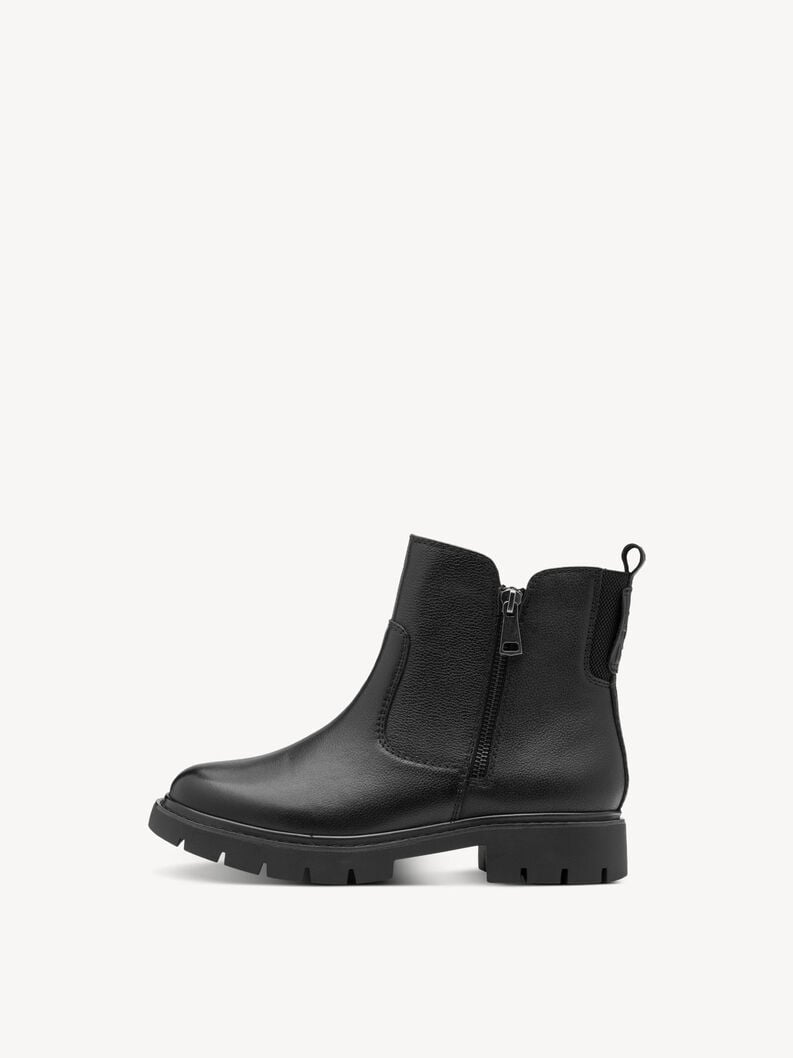 cuir chausson - noir 8-85406-45-001 acheter tamaris large bottines en ligne