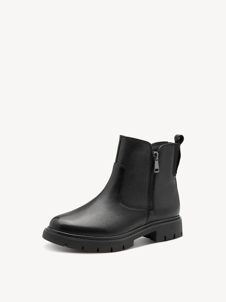 cuir chausson - noir 8-85406-45-001 acheter tamaris large bottines en ligne