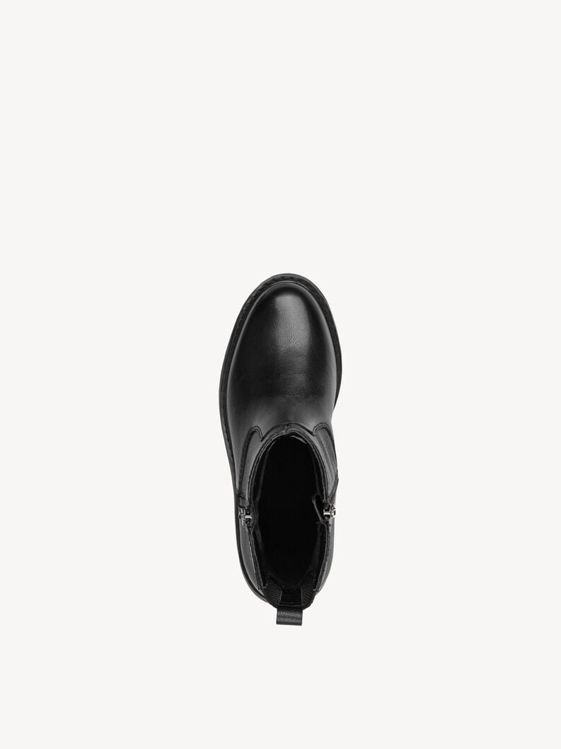 cuir chausson - noir 8-85406-45-001 acheter tamaris large bottines en ligne