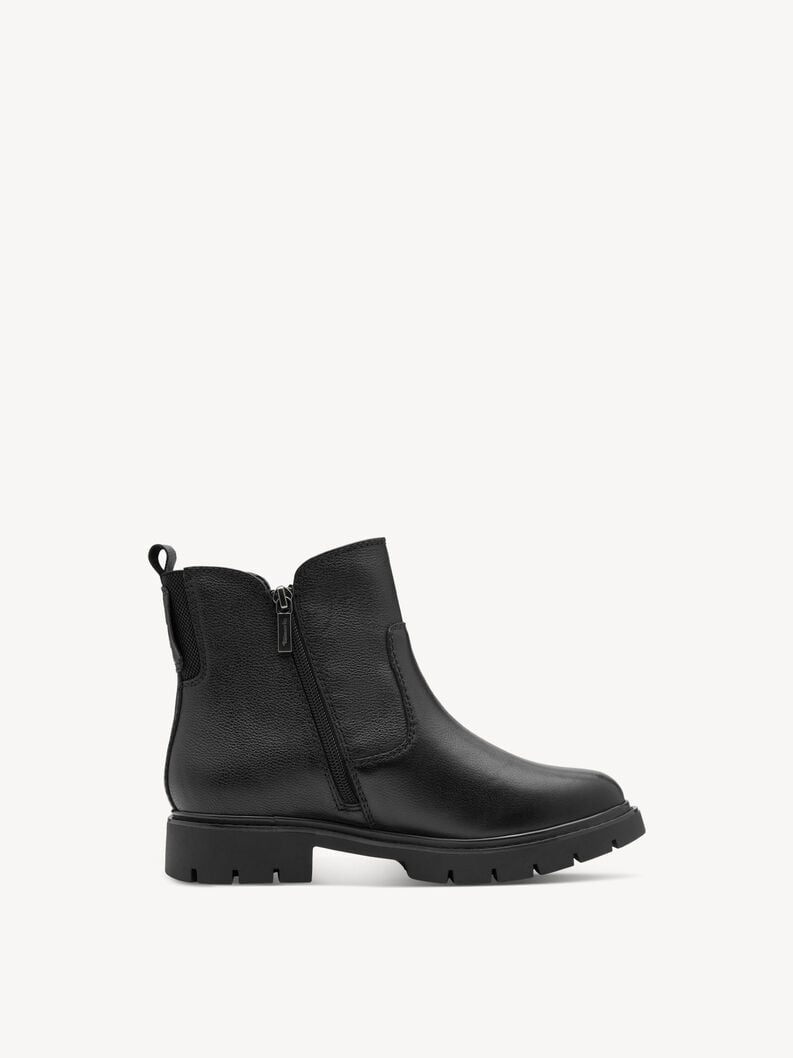 cuir chausson - noir 8-85406-45-001 acheter tamaris large bottines en ligne