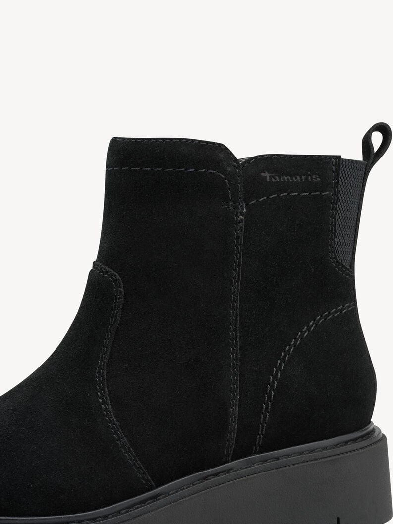 cuir chausson - noir 8-85408-45-019 acheter tamaris large bottines en ligne