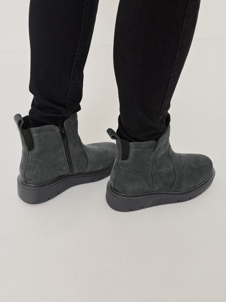 cuir chausson - gris 8-85408-45-216 acheter tamaris large bottines en ligne