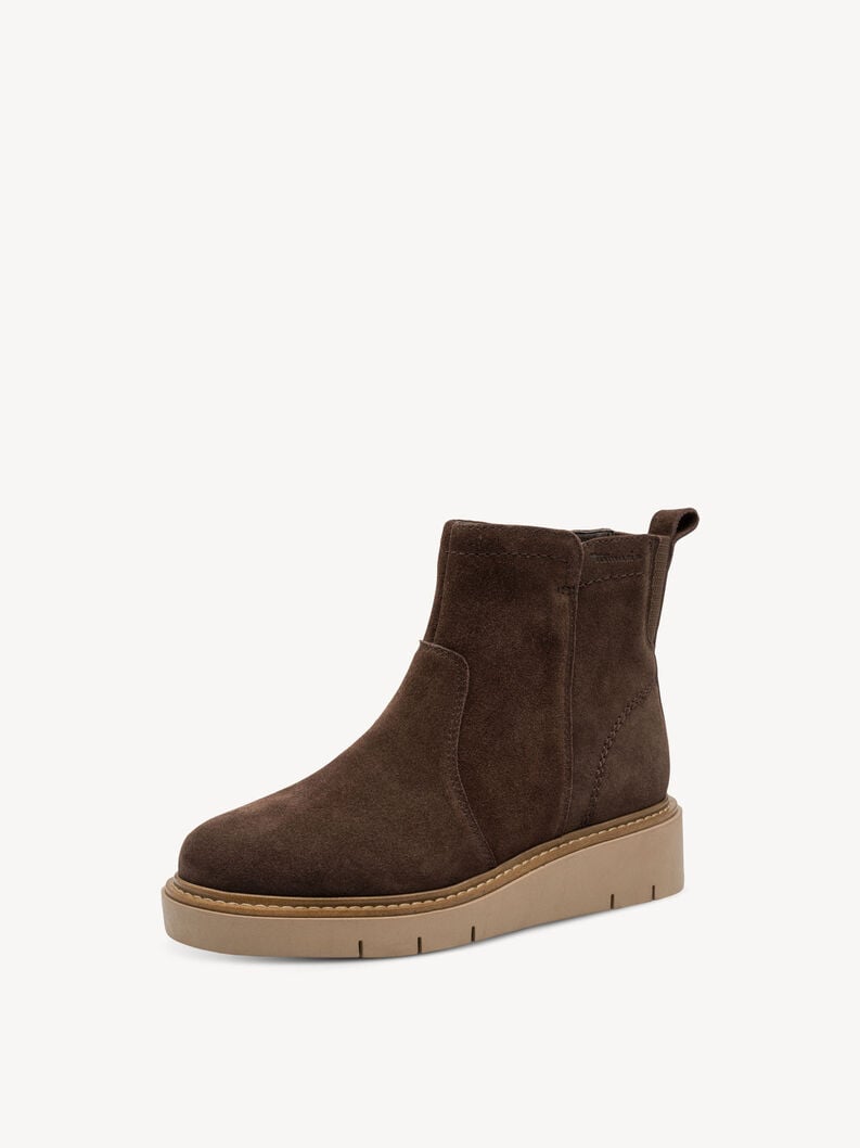 cuir chausson - brun 8-85408-45-307 acheter tamaris large bottines en ligne