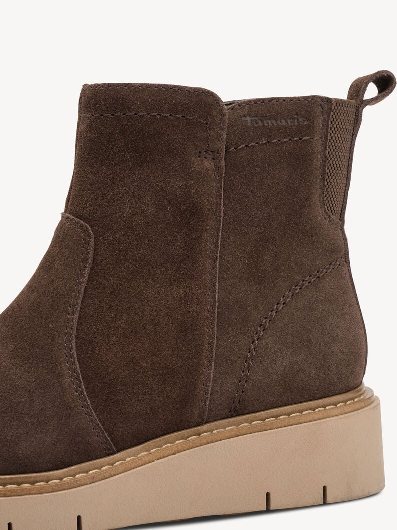 cuir chausson - brun 8-85408-45-307 acheter tamaris large bottines en ligne