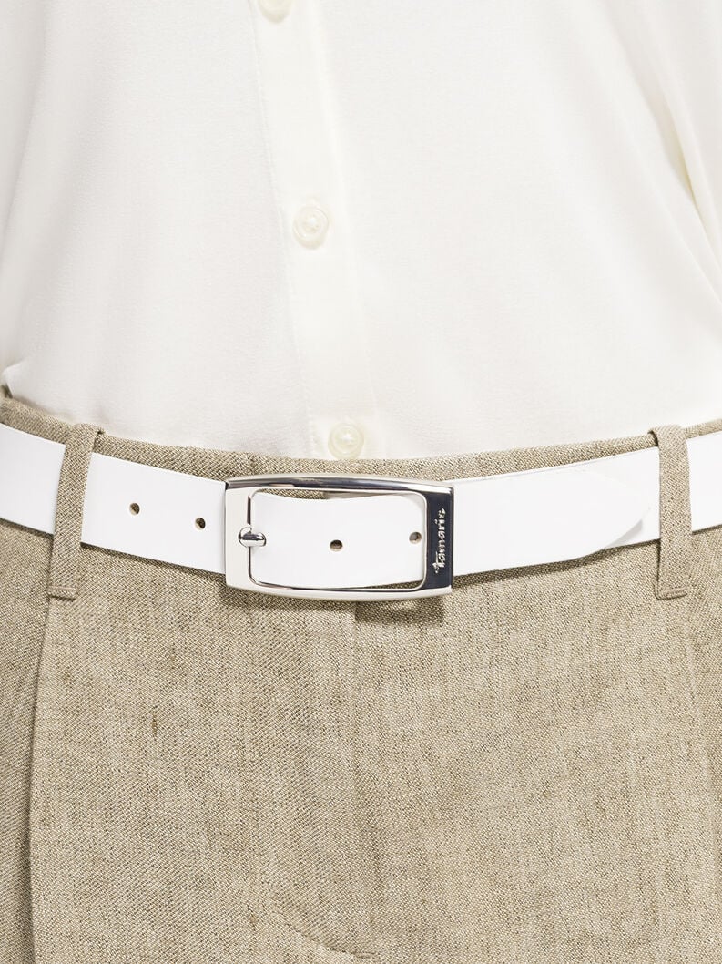 ceinture en cuir - blanc tb0006l07-100 acheter tamaris ceintures en ligne