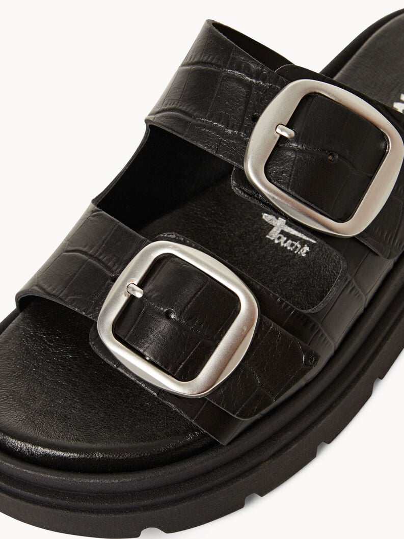 le cuir de la mule - noire 1-27239-42-028 acheter tamaris mules en ligne