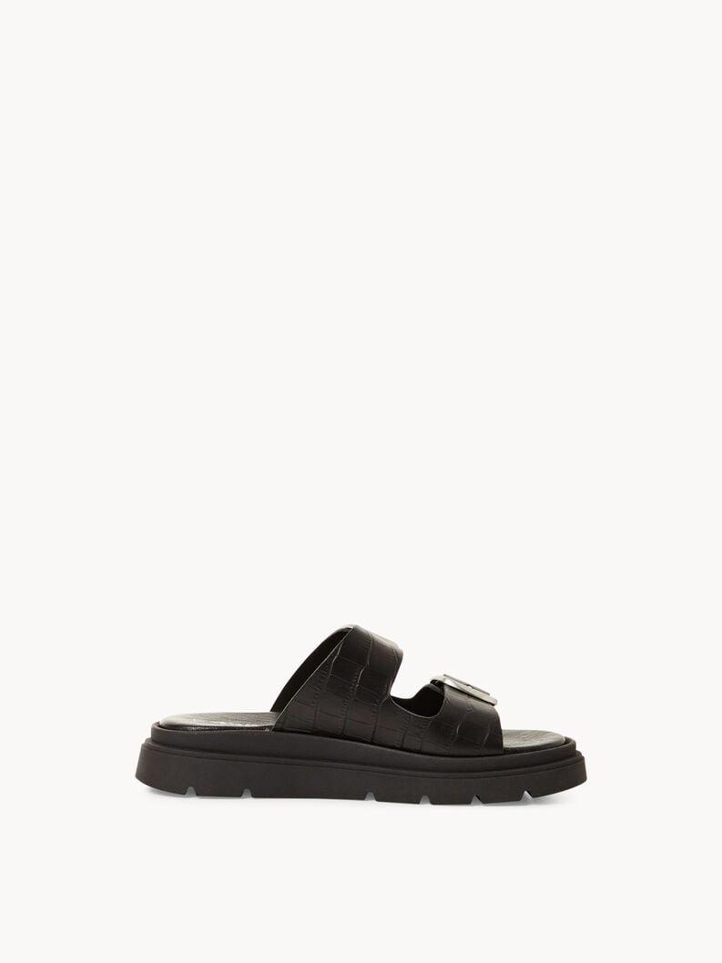 le cuir de la mule - noire 1-27239-42-028 acheter tamaris mules en ligne