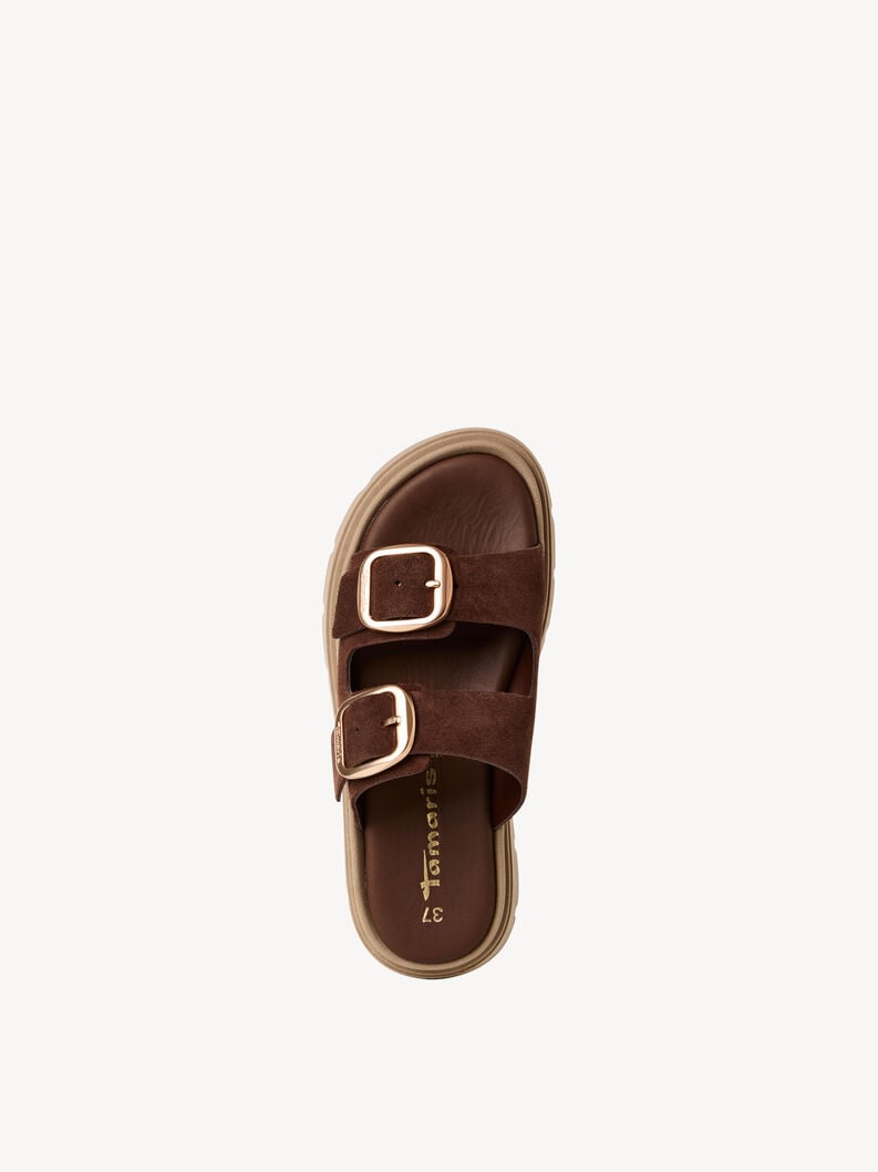 cuir de mule marron 1-27239-42-304 acheter tamaris mules en ligne