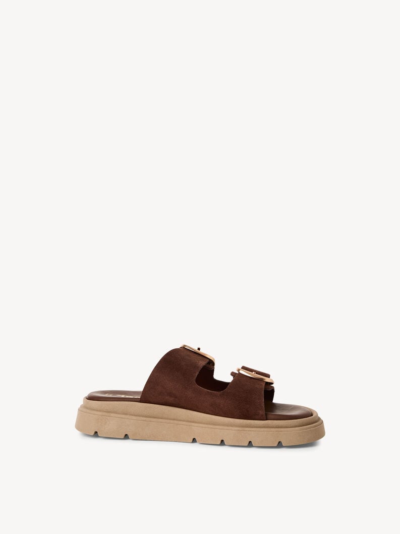 cuir de mule marron 1-27239-42-304 acheter tamaris mules en ligne