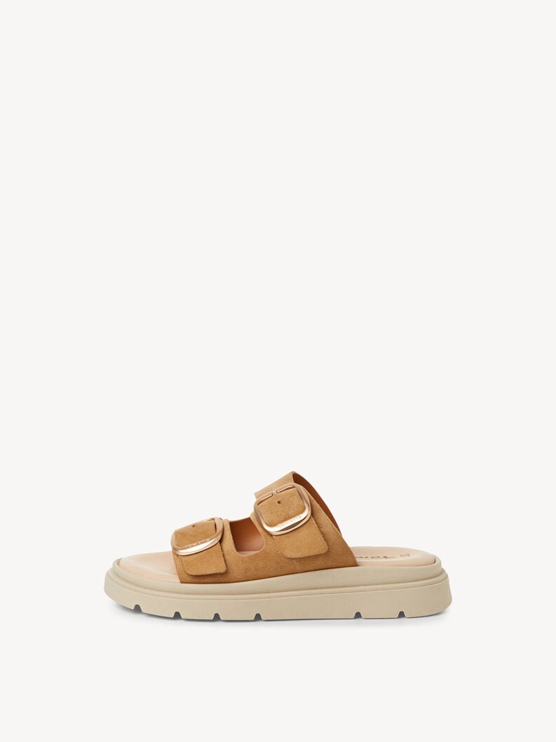 cuir de mule beige 1-27239-42-346 acheter tamaris mules en ligne