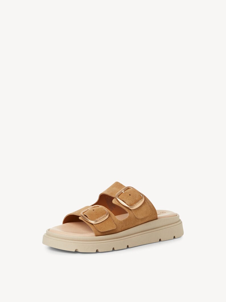 cuir de mule beige 1-27239-42-346 acheter tamaris mules en ligne