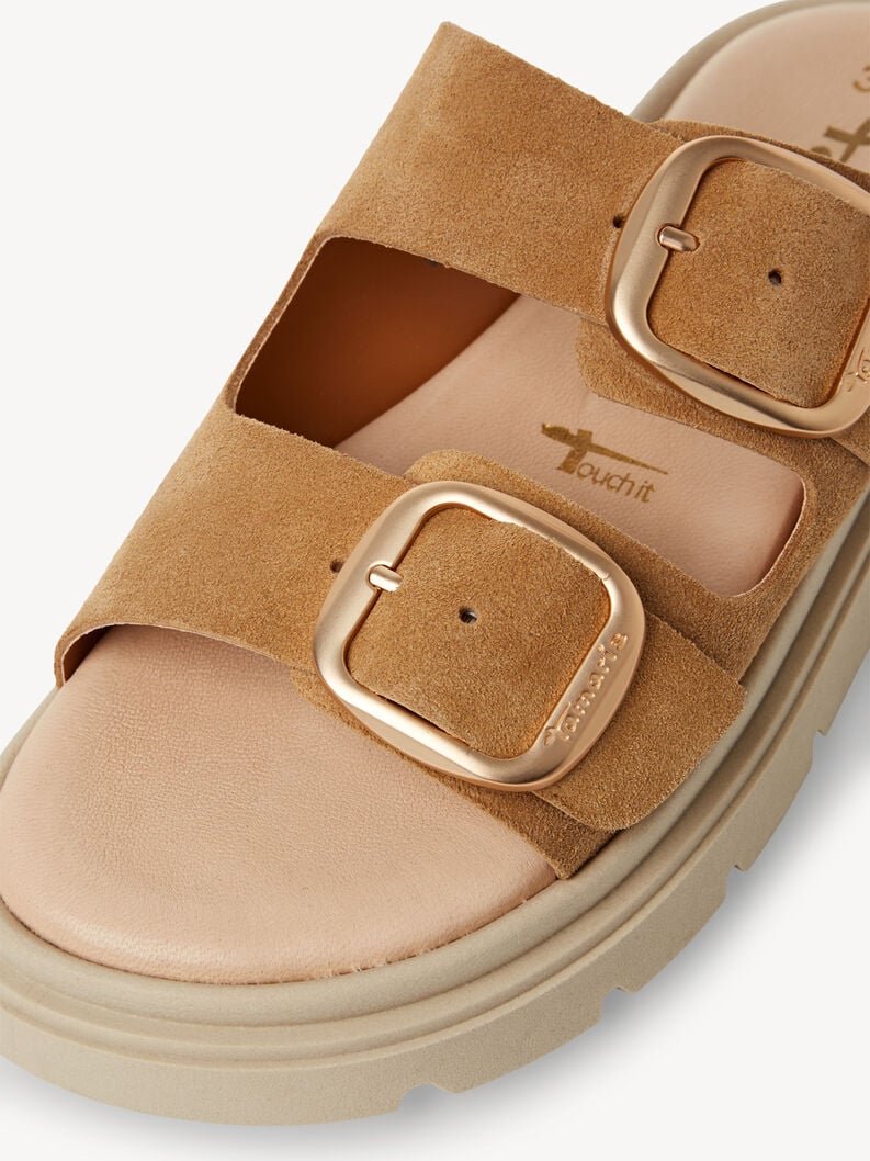cuir de mule beige 1-27239-42-346 acheter tamaris mules en ligne
