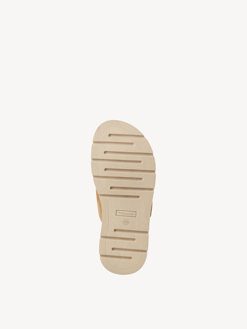 cuir de mule beige 1-27239-42-346 acheter tamaris mules en ligne