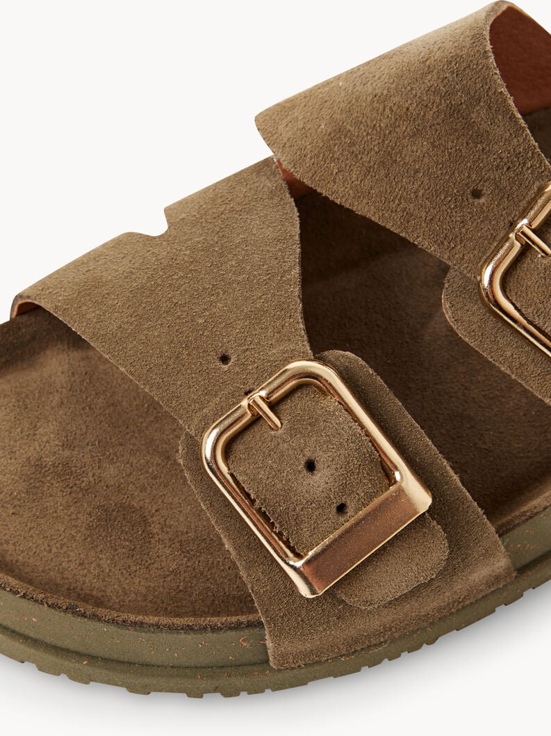 cuir mule - vert 1-27500-44-722 acheter tamaris mules en ligne