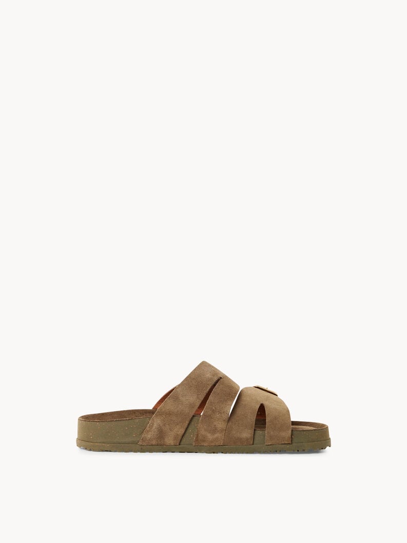cuir mule - vert 1-27500-44-722 acheter tamaris mules en ligne