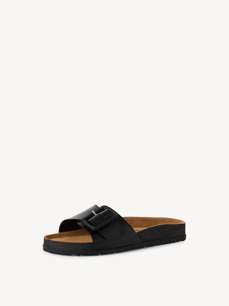 le cuir de la mule - noire 1-27501-44-003 acheter tamaris mules en ligne