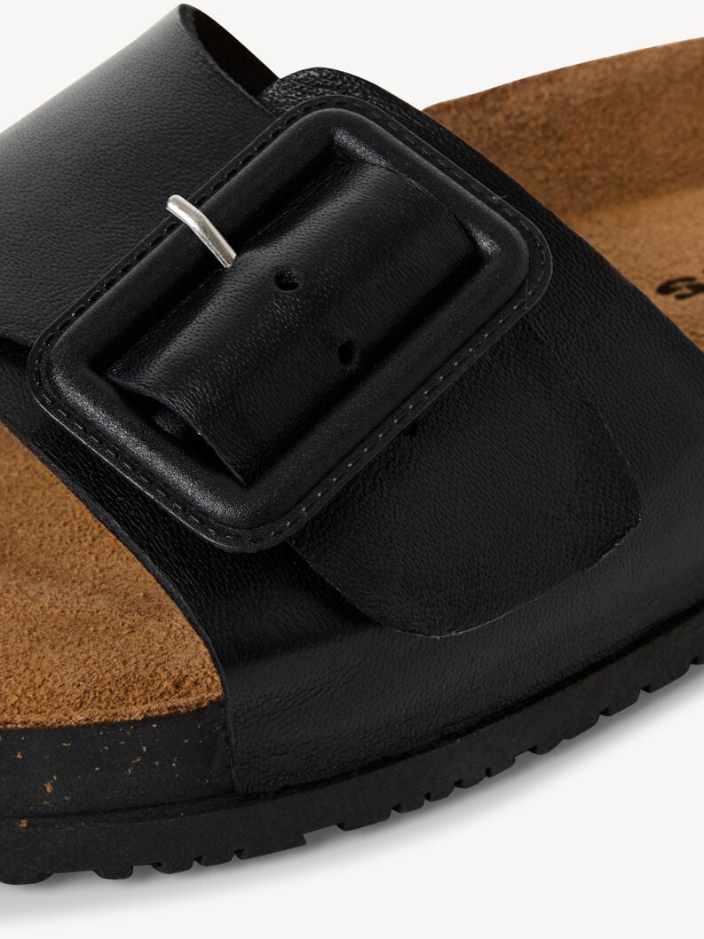 le cuir de la mule - noire 1-27501-44-003 acheter tamaris mules en ligne